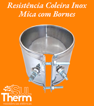 resistência coleira mica com bornes
